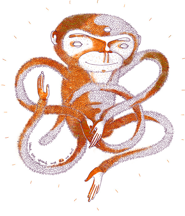 «Не злые» обезьянки